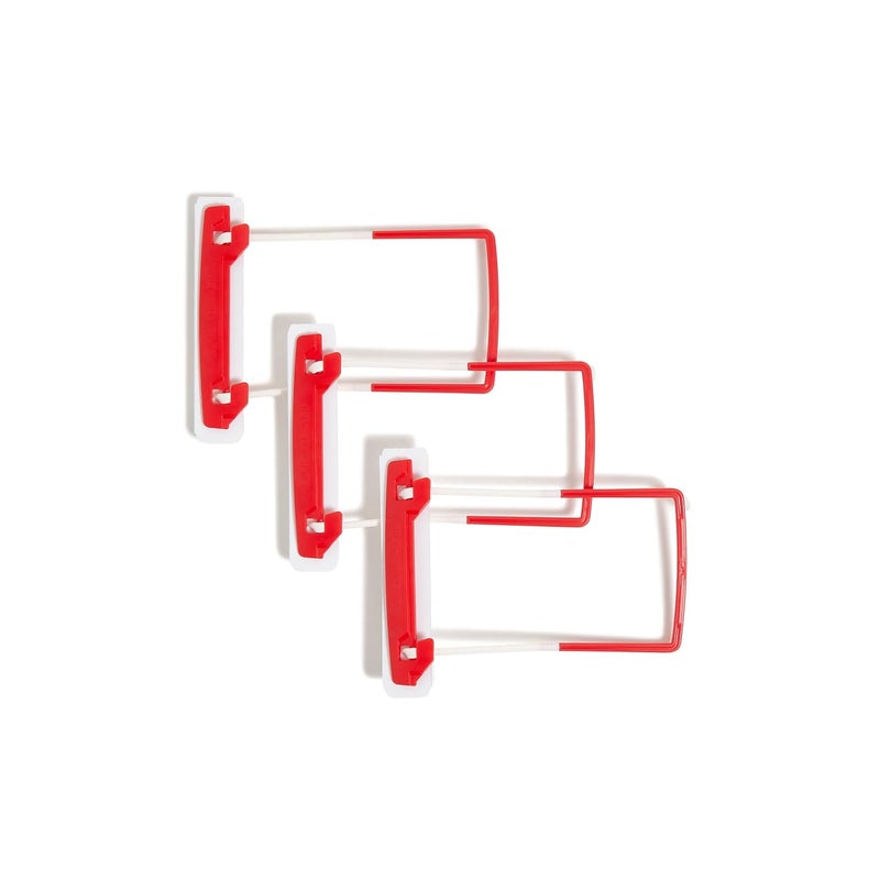 Smead U-Clip Bonded Fastener, 2" Capacity, Red, 100 per Box (68260) - Image 4